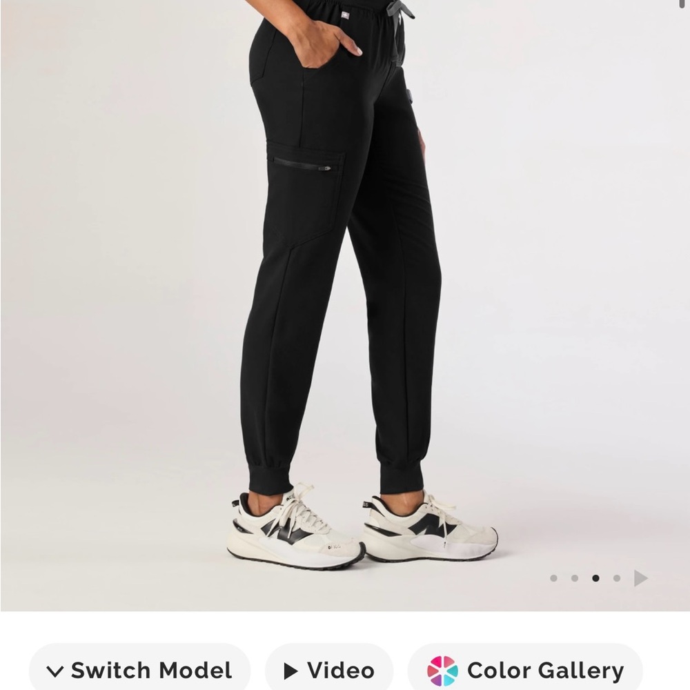Figs Black Joggers